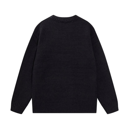 New logo jacquard wool sweater