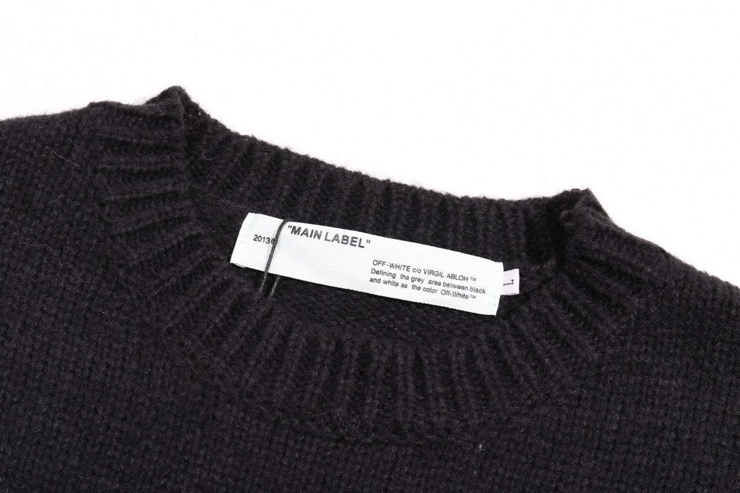 New logo jacquard wool sweater