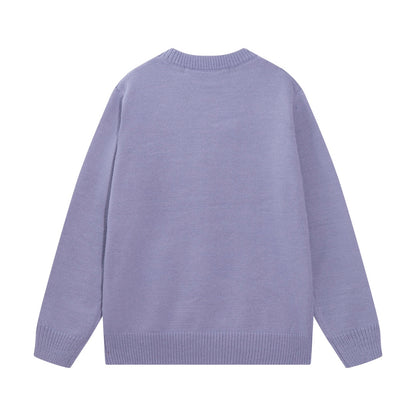 New logo jacquard wool sweater