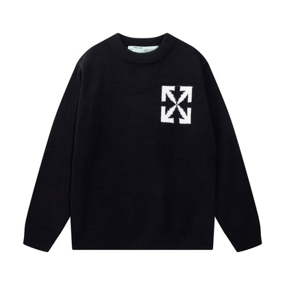 New logo jacquard wool sweater