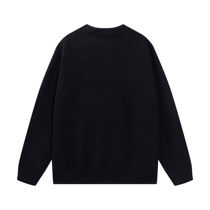 New logo jacquard wool sweater