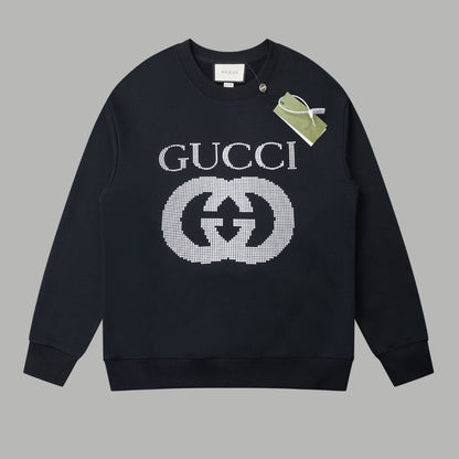 Printed crew neck sweatshirt