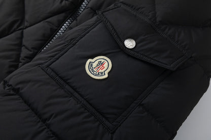 Goose down diamond check down jacket