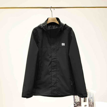 Windproof and waterproof zipper casual jacket functional thin hooded coat