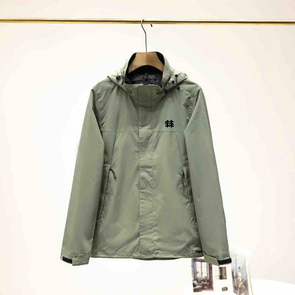 Windproof and waterproof zipper casual jacket functional thin hooded coat