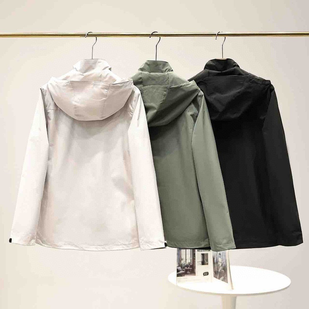 Windproof and waterproof zipper casual jacket functional thin hooded coat