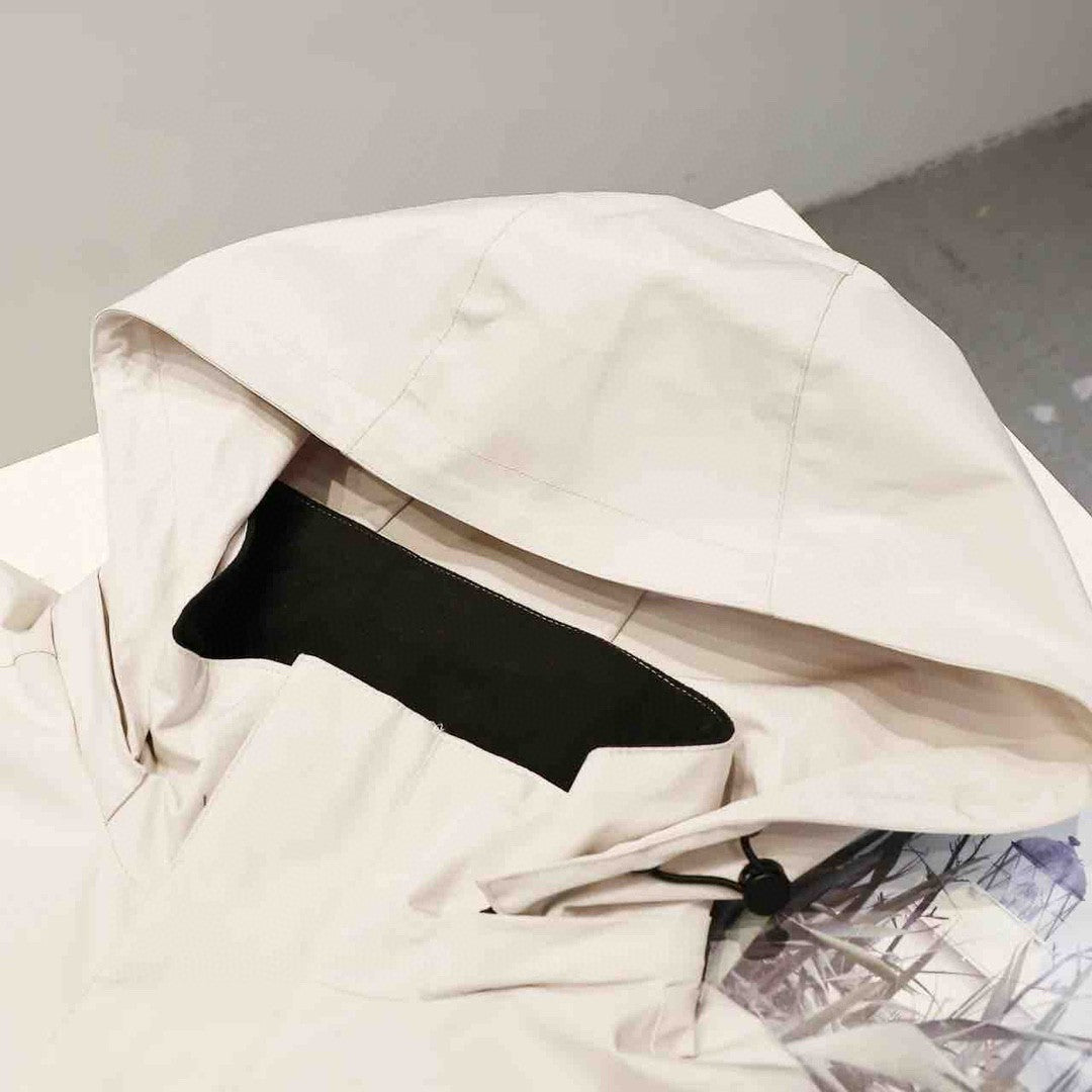 Windproof and waterproof zipper casual jacket functional thin hooded coat