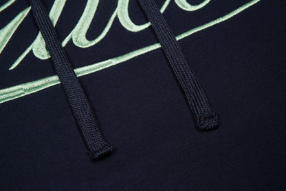 English letter embroidered hoodie