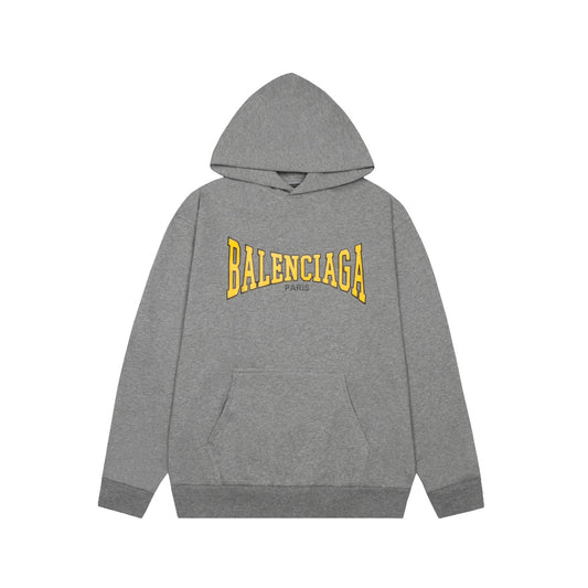 Ruptured Print Lettering Hoodie