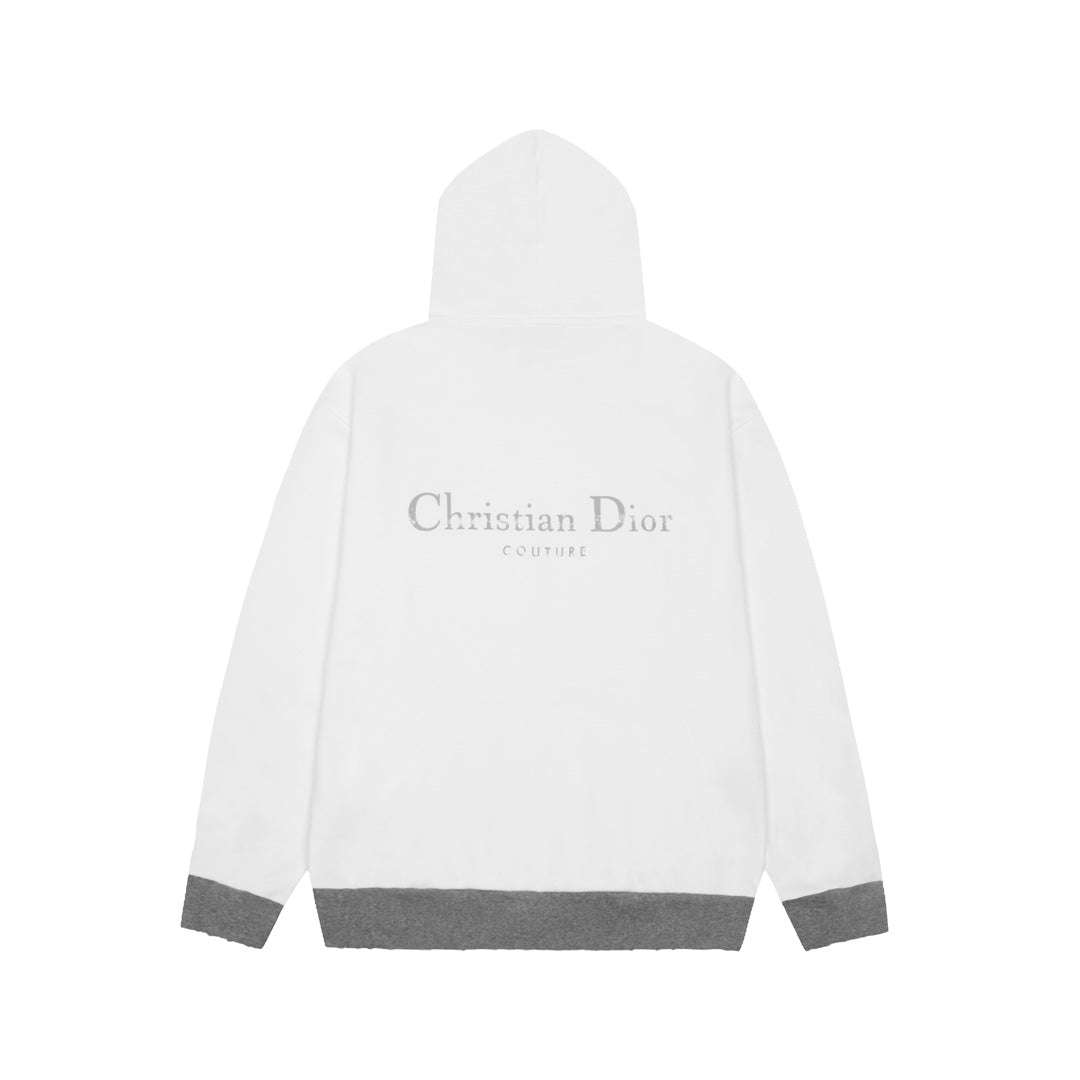 Classic front and back English lettering hoodie