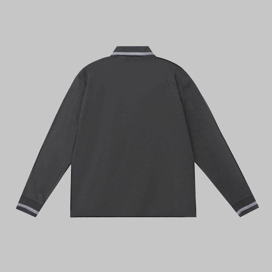 Autumn and winter wool polo long sleeves