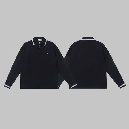 Autumn and winter wool polo long sleeves