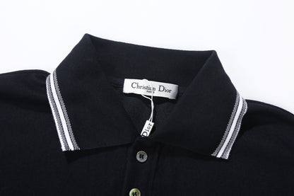 Autumn and winter wool polo long sleeves