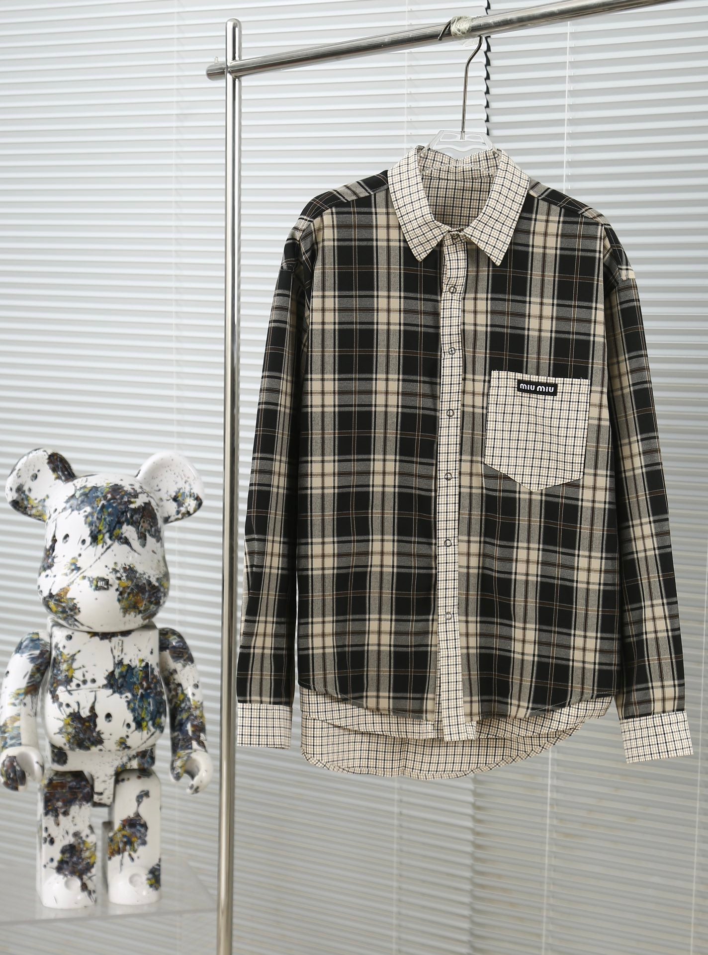 Autumn and winter double-sided plaid shirt jacket