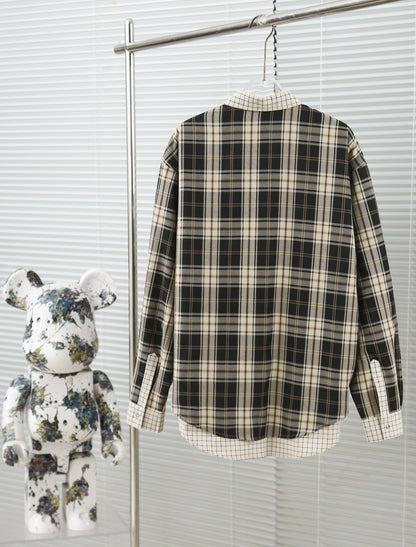 Autumn and winter double-sided plaid shirt jacket