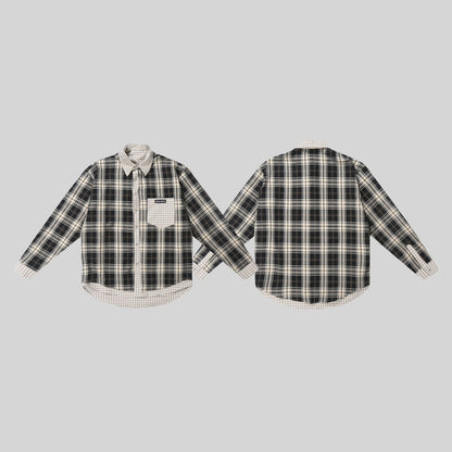 Autumn and winter double-sided plaid shirt jacket