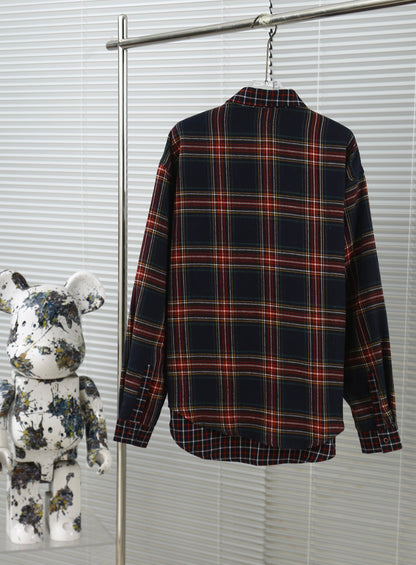 Autumn and winter double-sided plaid shirt jacket