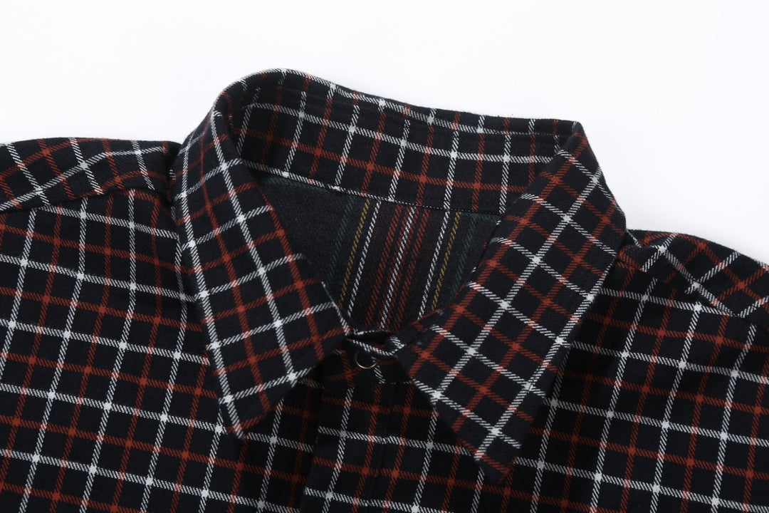 Autumn and winter double-sided plaid shirt jacket