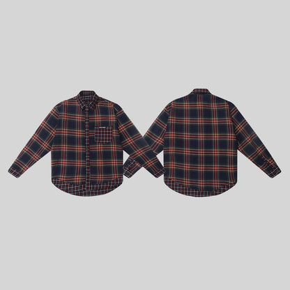 Autumn and winter double-sided plaid shirt jacket