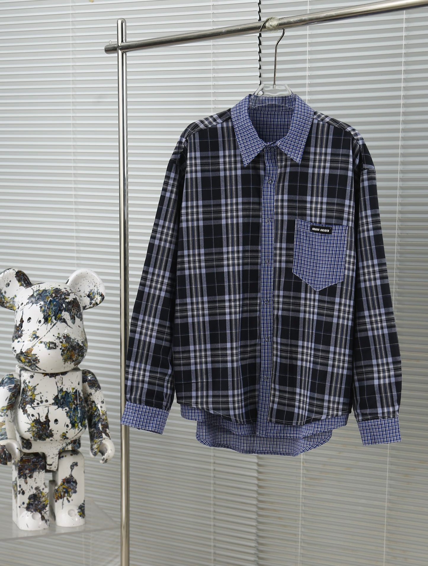 Autumn and winter double-sided plaid shirt jacket