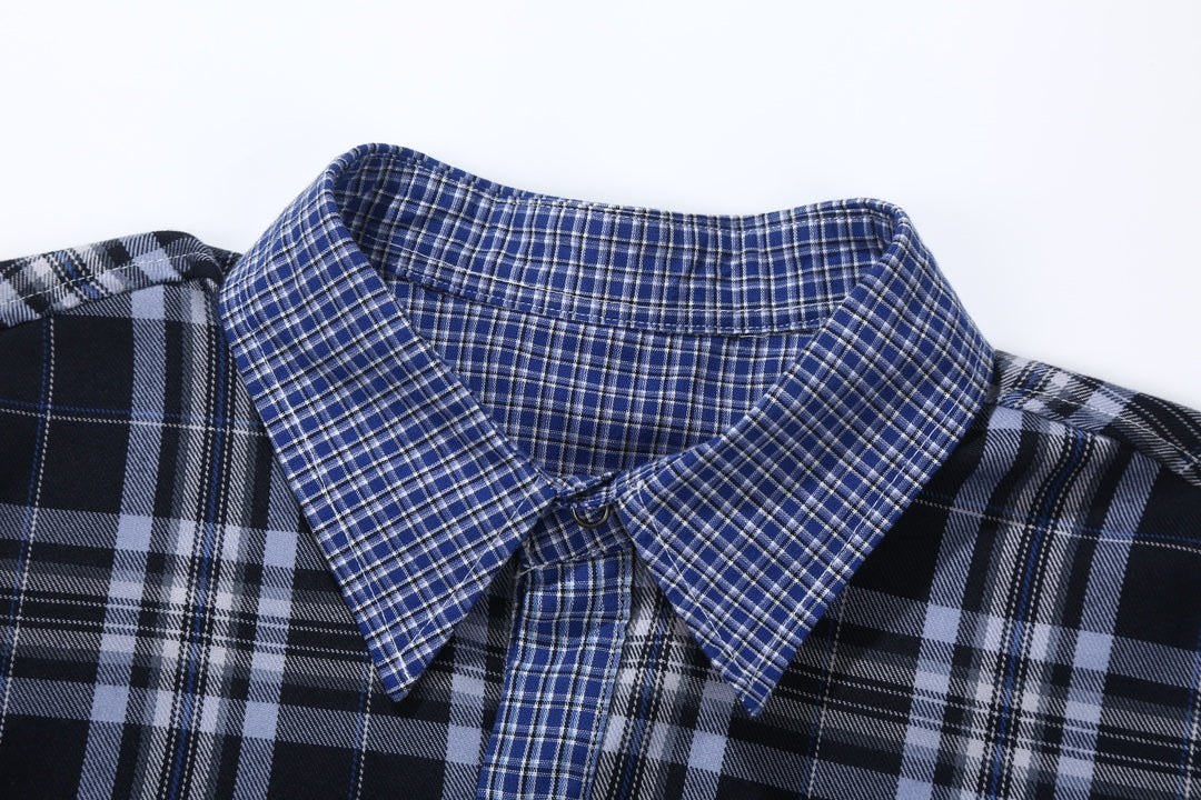 Autumn and winter double-sided plaid shirt jacket