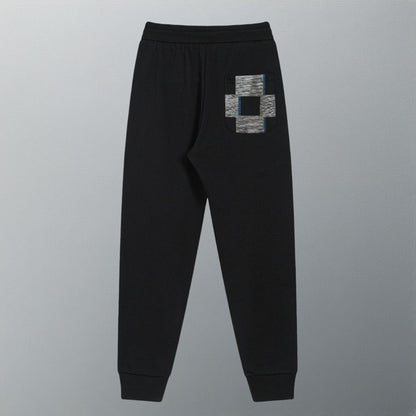 Lettering patch trousers