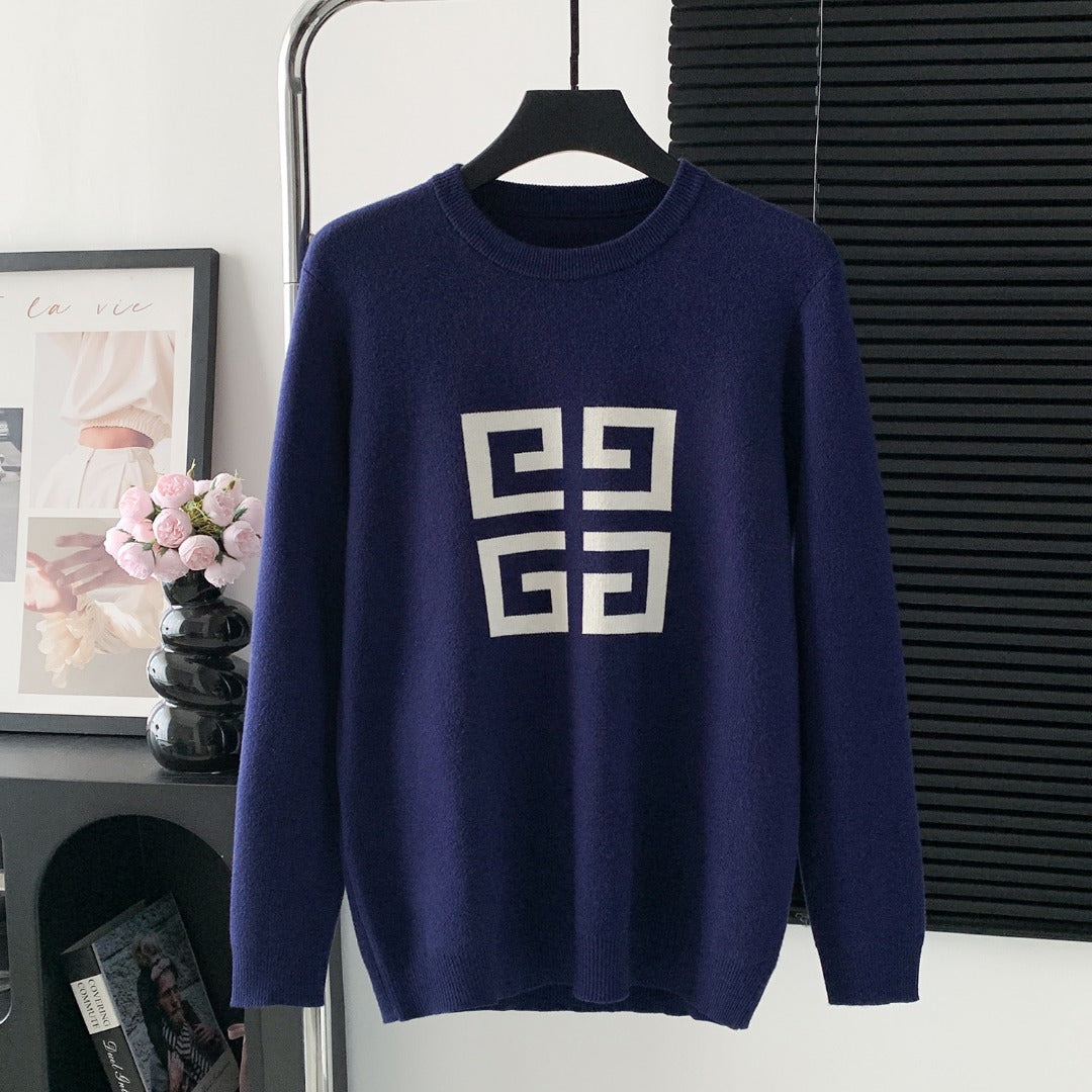 autumn and winter round neck sweater