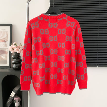 autumn and winter round neck sweater