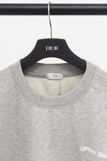 New Embroidered Letters Round Neck Sweatshirt