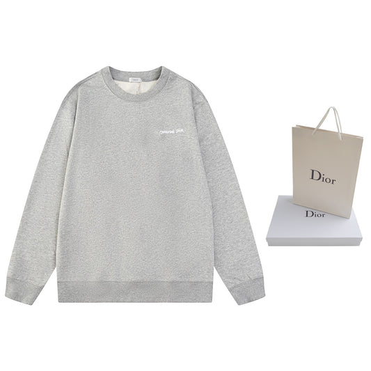 New Embroidered Letters Round Neck Sweatshirt