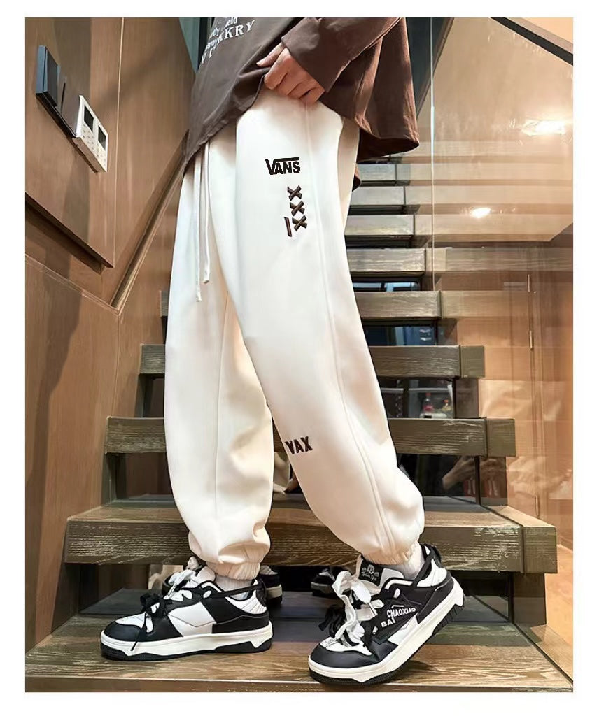 New solid color versatile loose sports leggings casual pants trousers