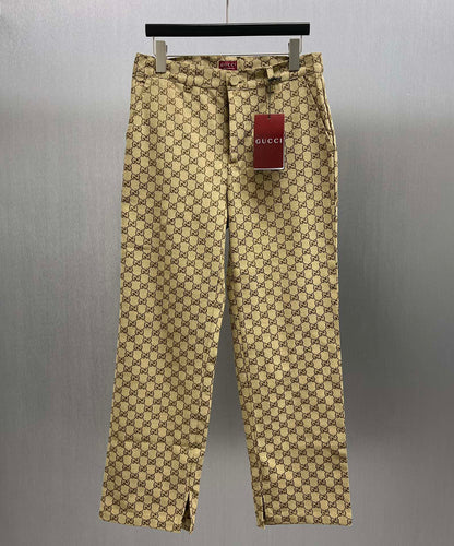 Canvas jogging trousers