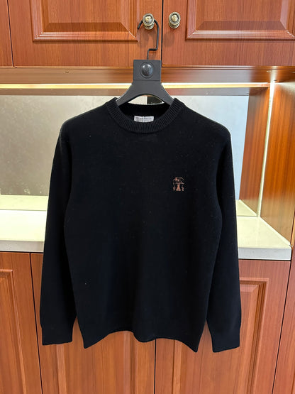 Crewneck knitted sweater