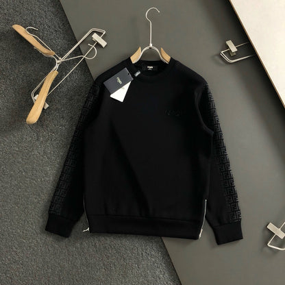 Fashionable all-match round neck sweatshirt long sleeves