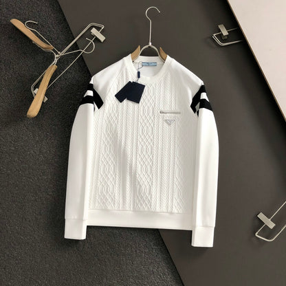 Crew neck knitted sweatshirt